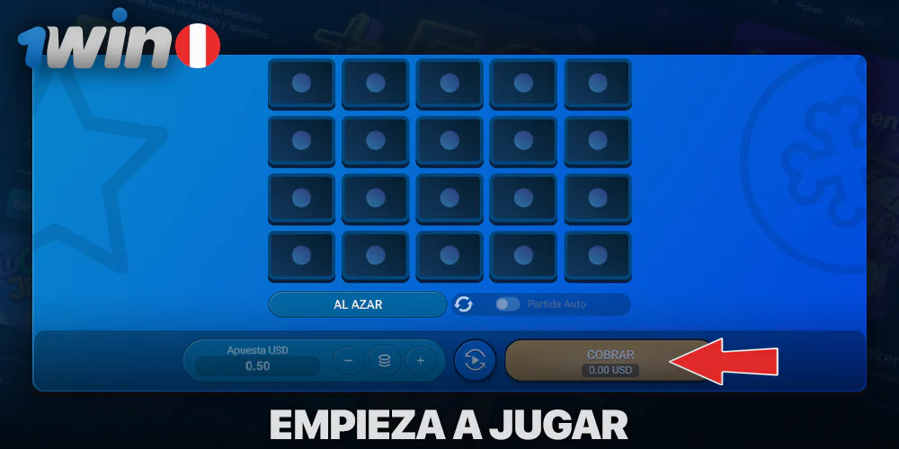 Empieza a jugar a las Mines en 1Win Casino